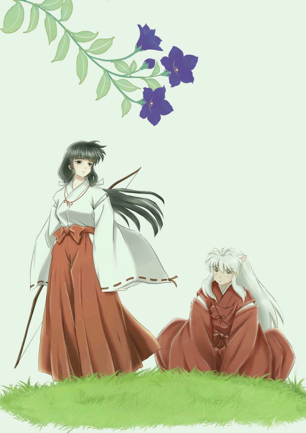 【来源p站,侵删】inuyasha&kikyou2 画师:huhu 犬夜叉,日本动漫