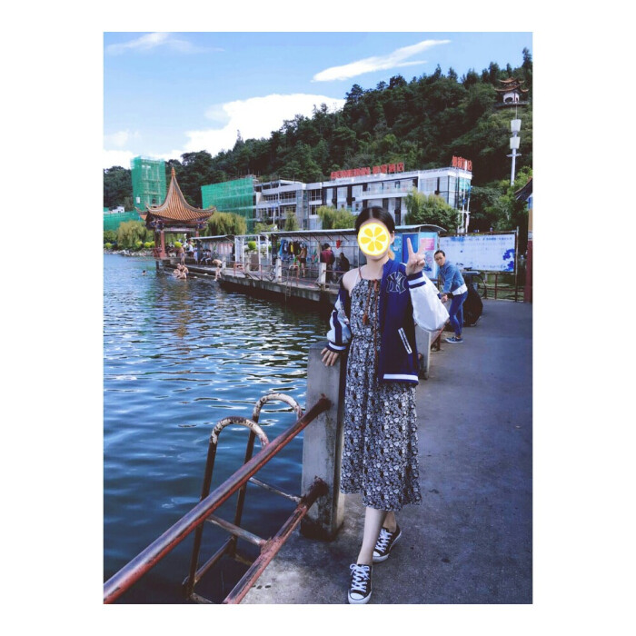 部位锁骨正方形女头头像风景夏日小清新