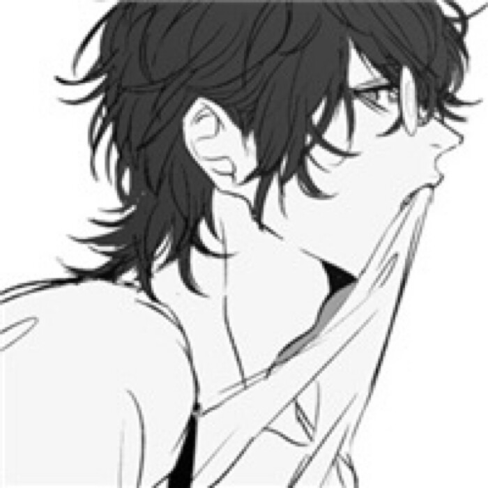 【男漫头】 色彩 基佬 腹黑 动漫头像 黑白@天下美男都是基