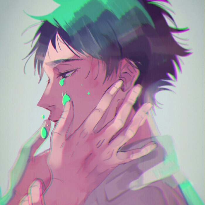 【男漫头】 色彩 基佬 腹黑 动漫头像 黑白@天下美男都是基