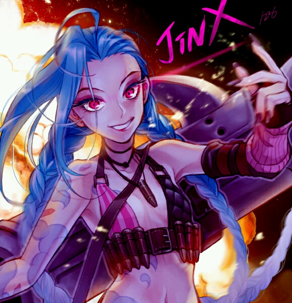 英雄联盟 € lol Ι金克斯 jinx 暴走萝莉