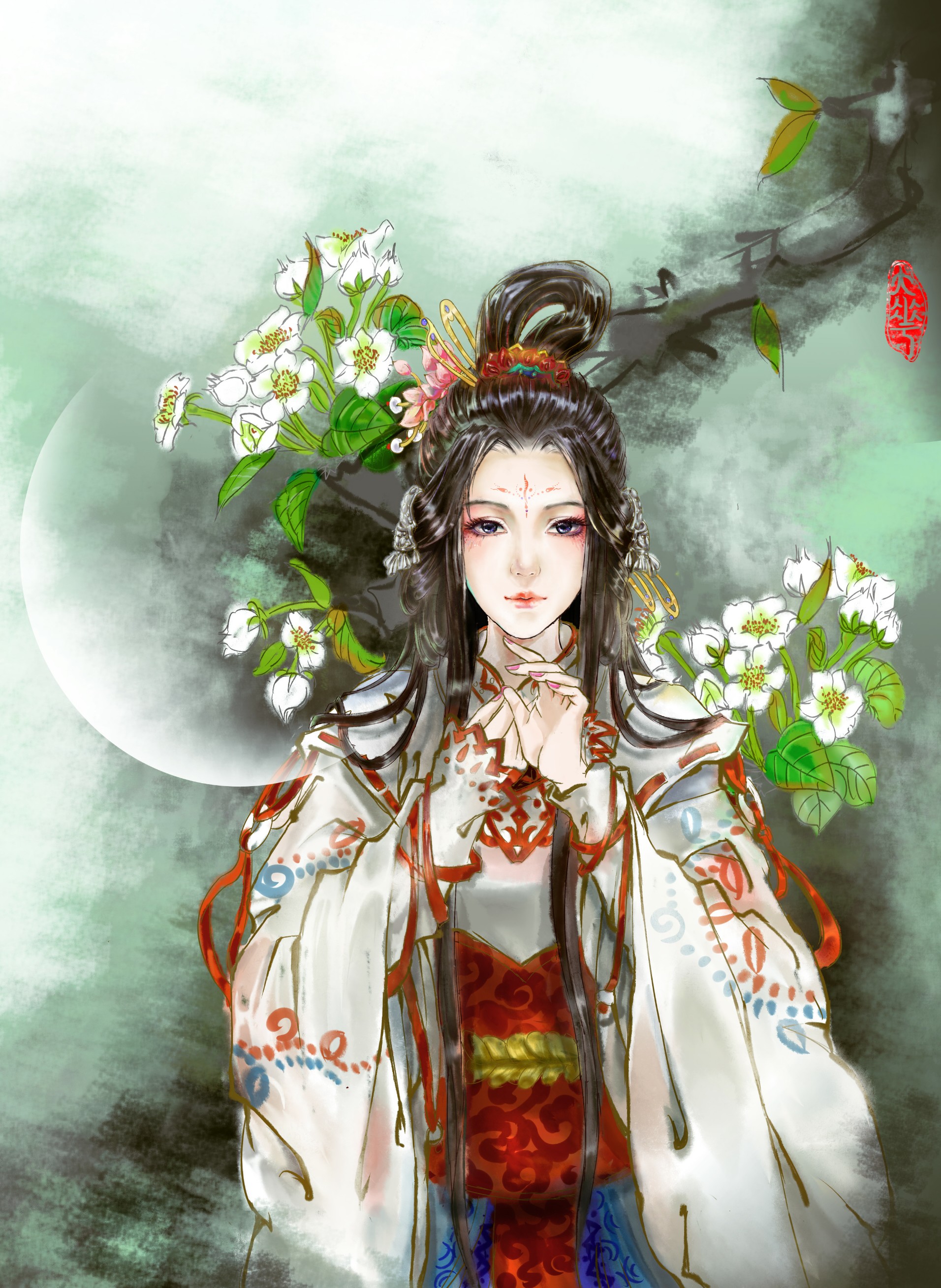 古风p站画师大花