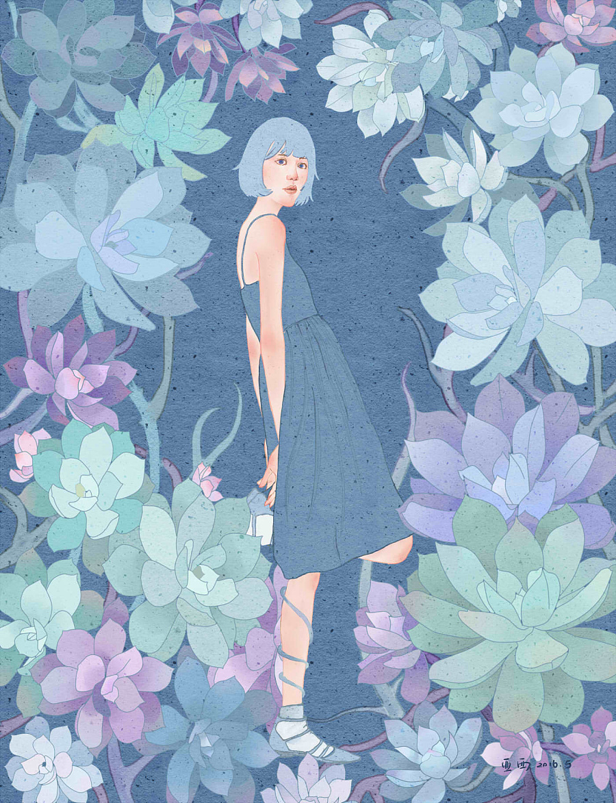 唯美 个性 壁纸 小清新 插画 封面