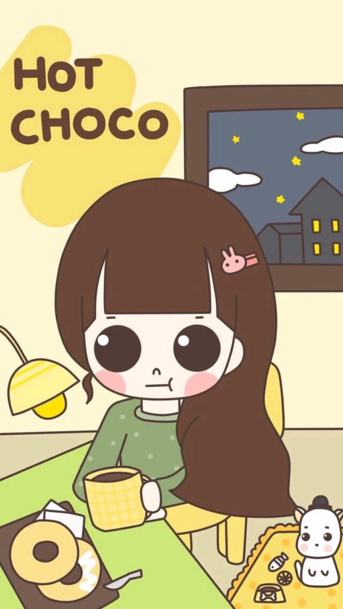 韩系 软萌 手绘 闺蜜 森女系 少女心 套图 文艺 清新 卡通 简约 壁纸