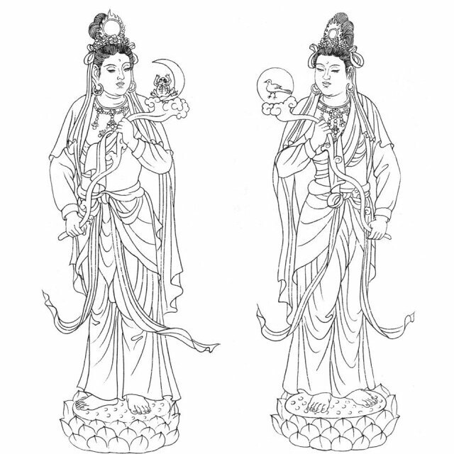 日光菩萨月光菩萨