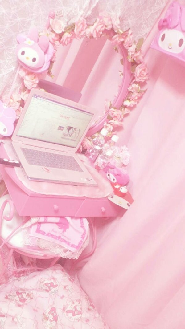 宋暖如の韩国少女原宿粉色系bf壁纸锁屏壁纸背景