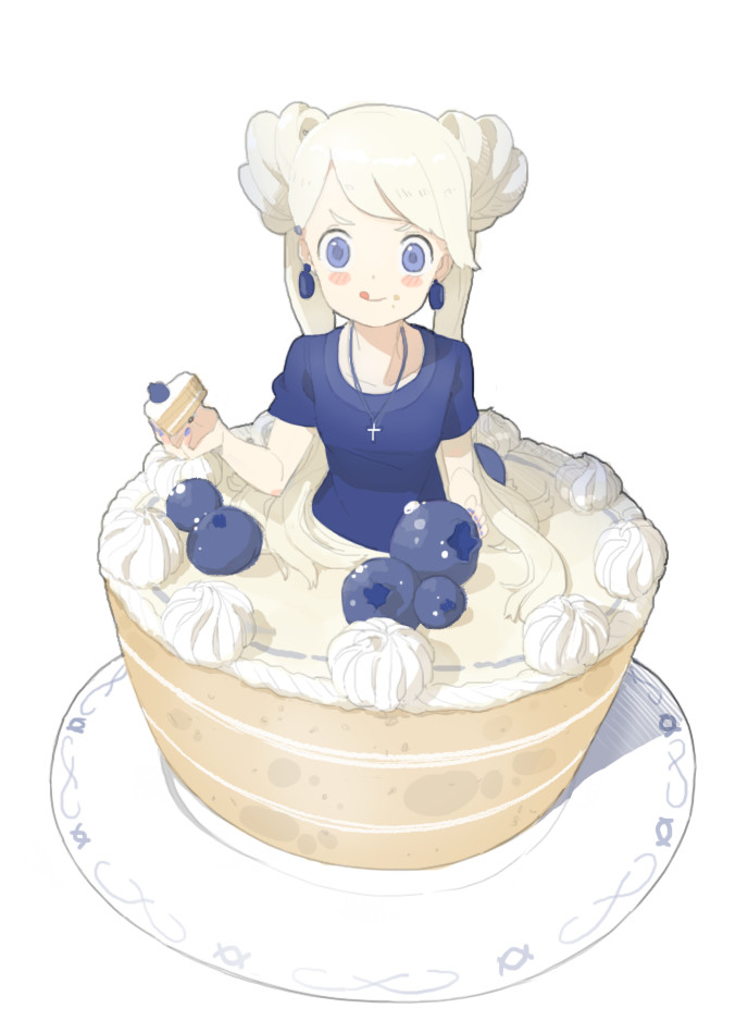 蓝莓蛋糕 拟人