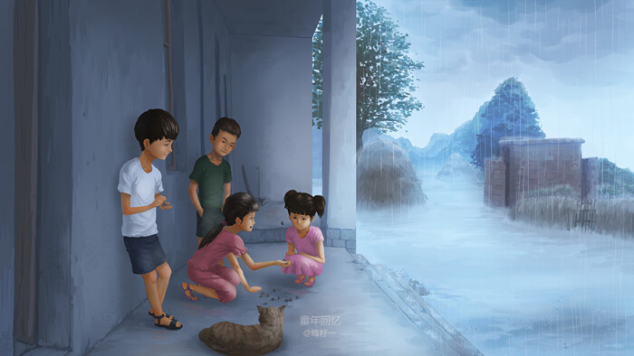 《抓石子》