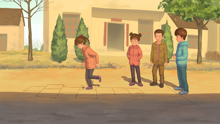 童年回忆 遗失的寒冬|绘画习作|插画|峰籽