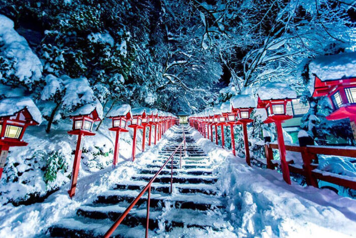 日本の雪景