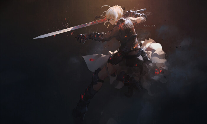 fate/zero fate/staynight saber p站 pixiv 动漫 壁纸