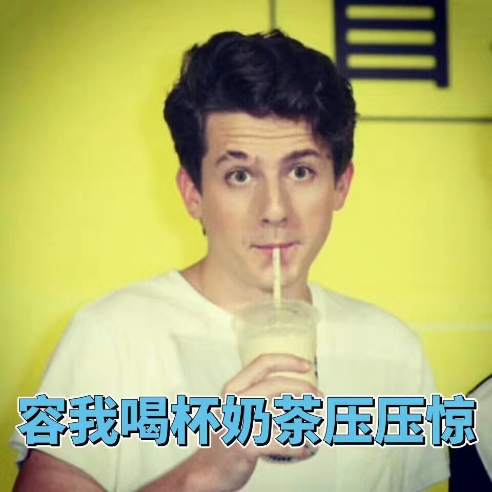 charlie puth.断眉猹.表情包.