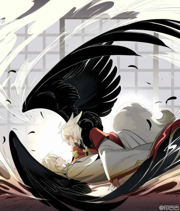 阴阳师 妖狐 大天狗 手机壁纸 动漫美图 黑白