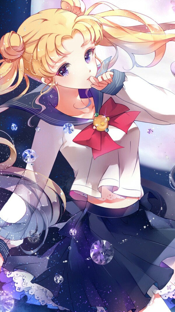 美少女战士月野兔,壁纸插画头像锁屏背景,唯美意境