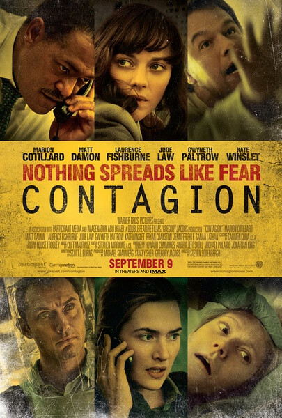 《传染病》(contagion,2011年,美国):影片讲述了一种新型致命病毒在几