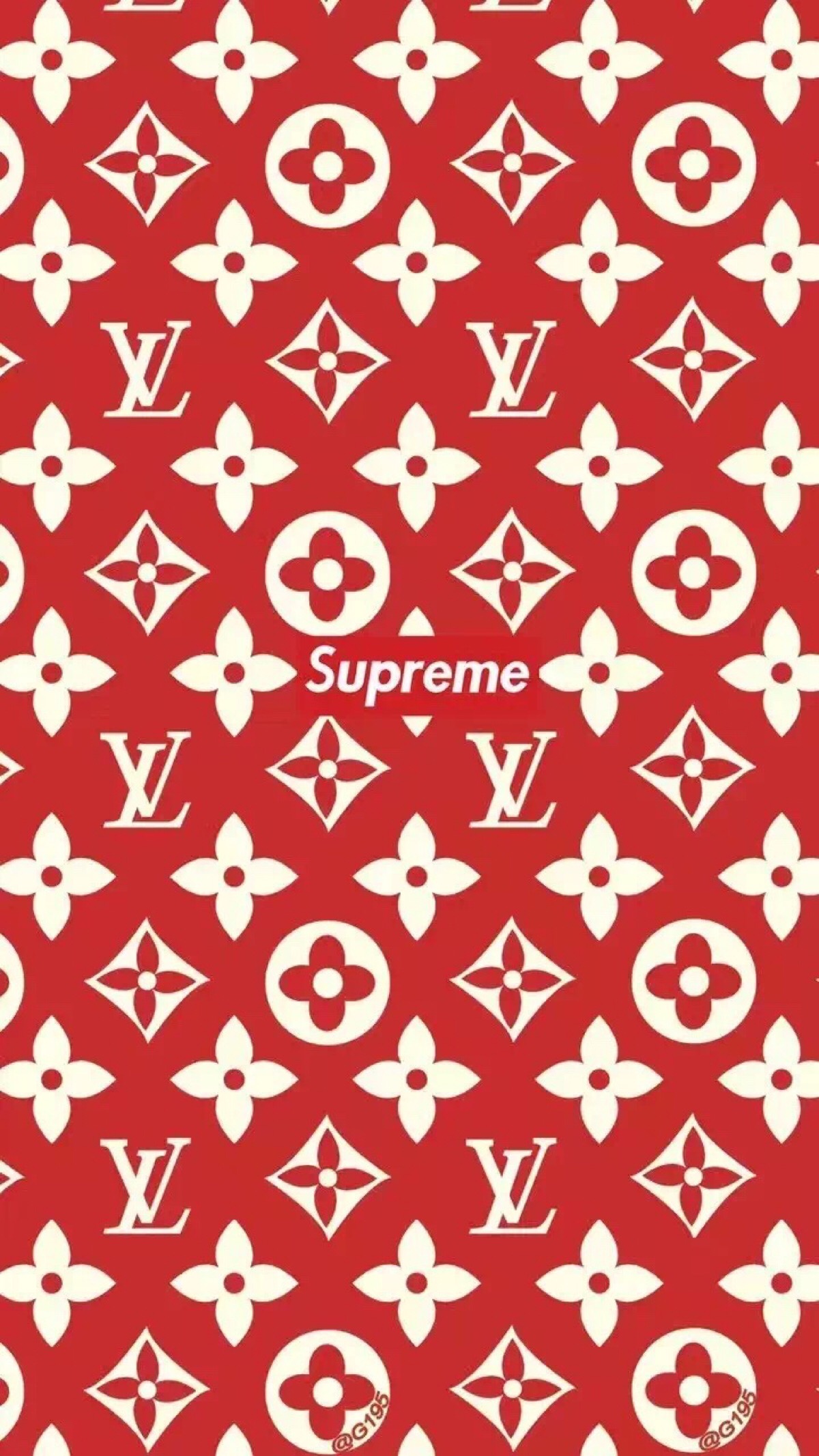 壁纸iphone手机壁纸 supreme lv合作版