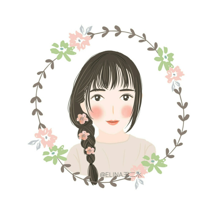 手绘头像 女生头像闺蜜头像卡通头像漫画头像简约头像炫酷头像简笔画