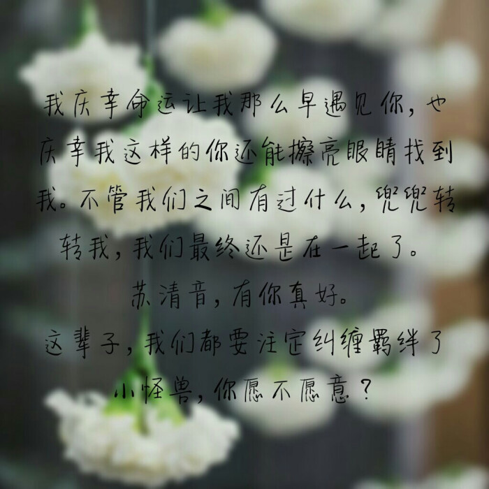 《一禽定音》北倾秦霜,苏清音我庆幸命运让我那么早遇见你,也庆幸我