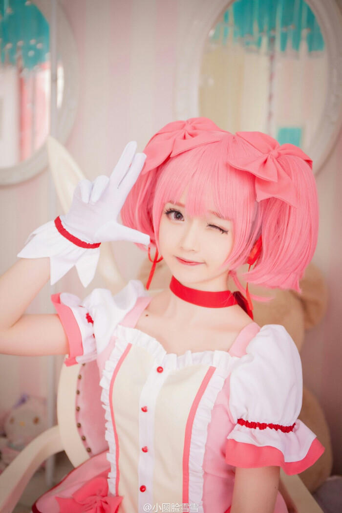 小圆脸雪雪 魔法少女小圆 cosplay