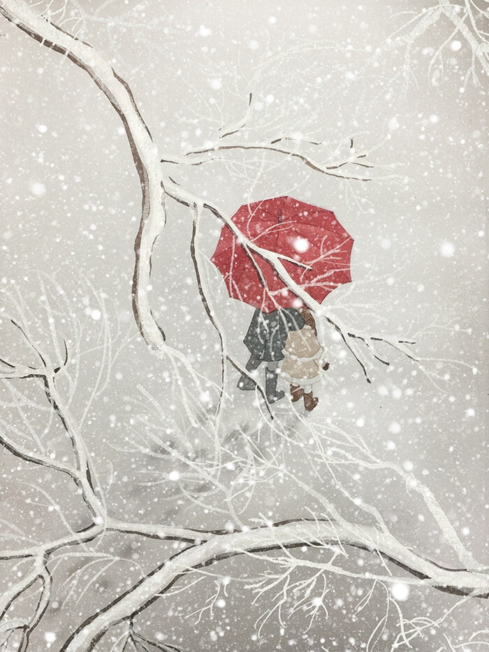 积雪~ 插画师rosa作品