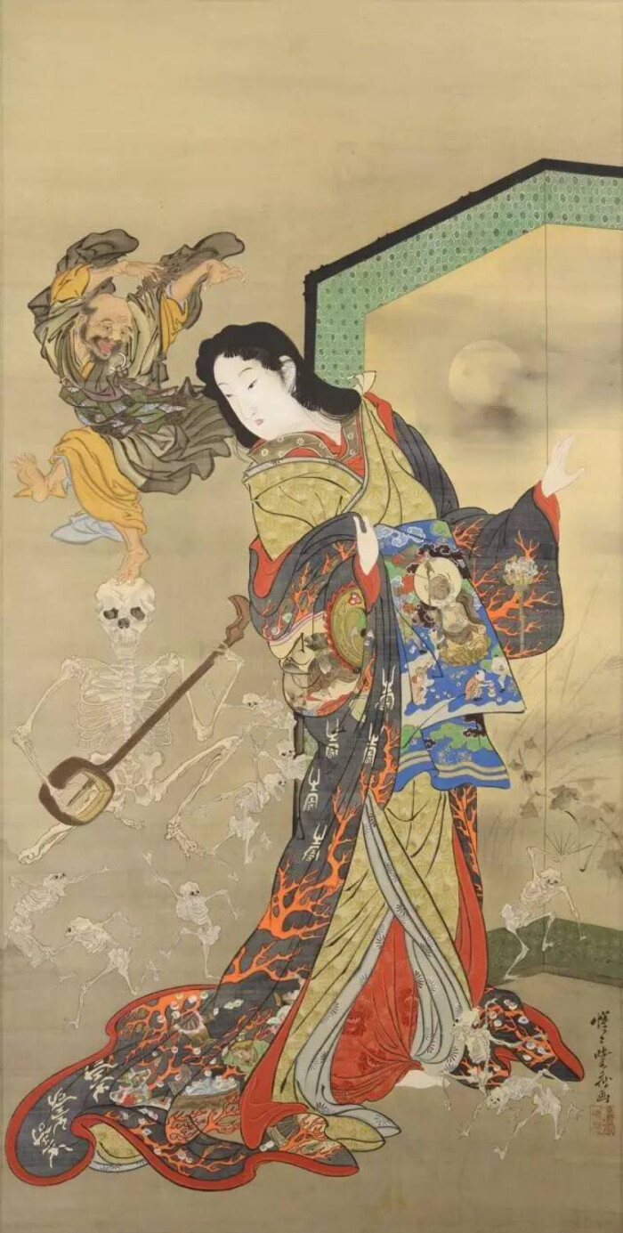 日本幕末至明治时代画家河锅晓斋(1831-188…