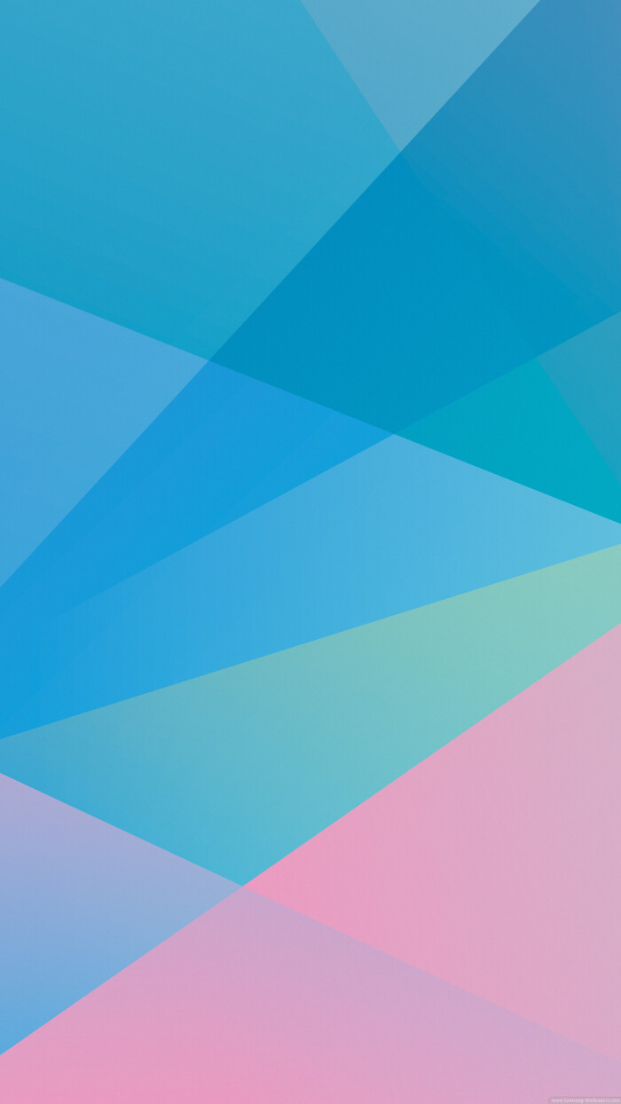 三星手机壁纸【1440x2560】samsung galaxy s6 蓝色 粉红 几何图
