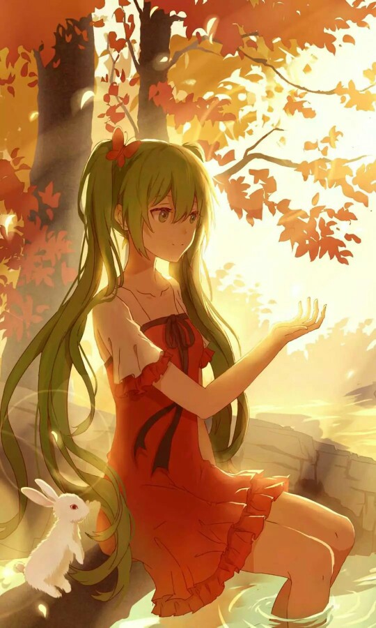 头像 二次元 动漫 壁纸 初音 秋