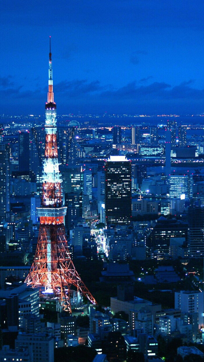 东京塔 日本 手机壁纸 旅游 摄影