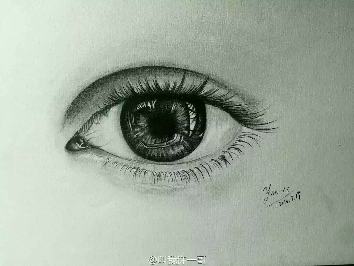 素描课堂:手绘素描眼睛的画法
