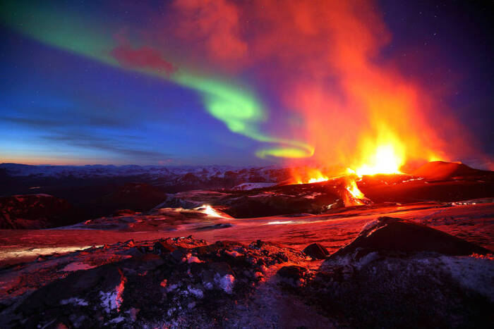 摄影师james appleton 冰岛火山