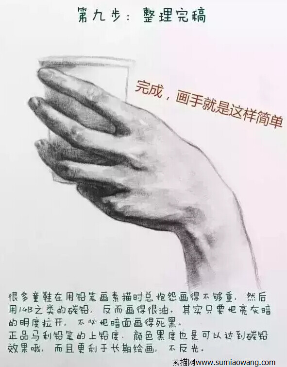 素描画手步骤图