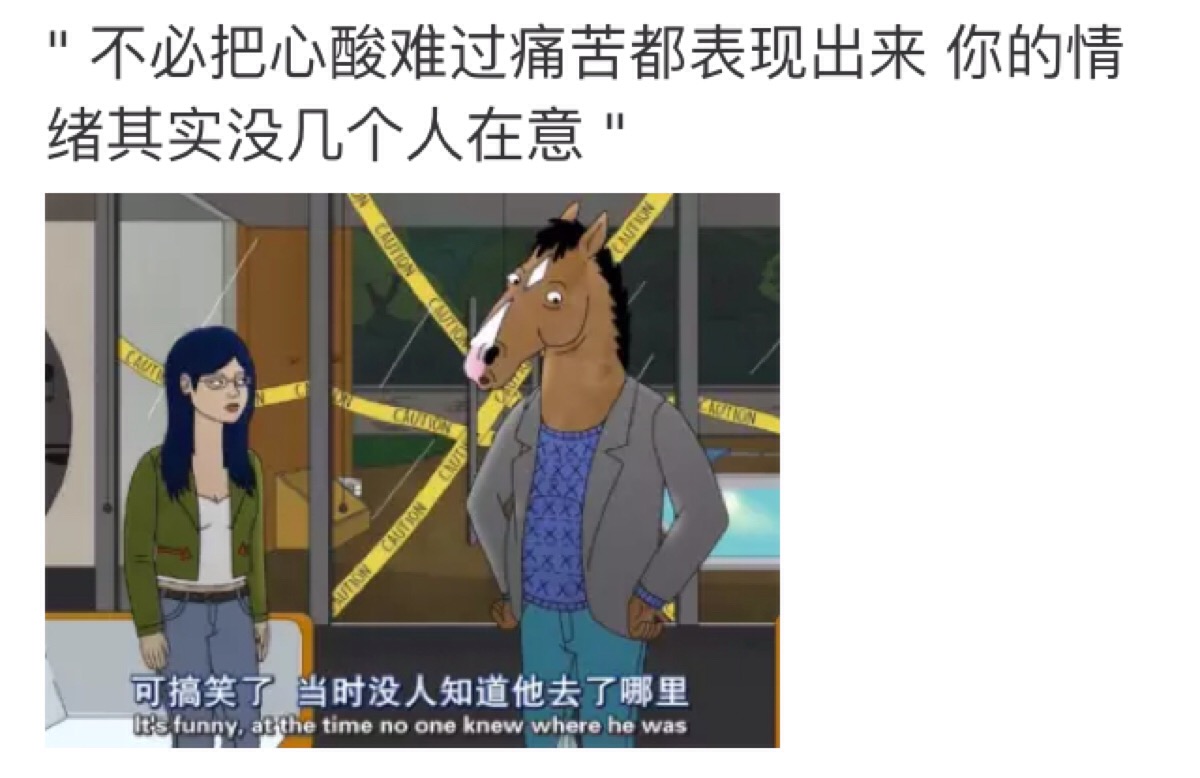 摘自微博@马男波杰克bojack