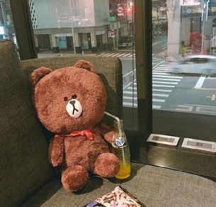 line friends 韩国布朗熊可妮兔子公仔〔头像〕〔壁纸〕〔背景〕