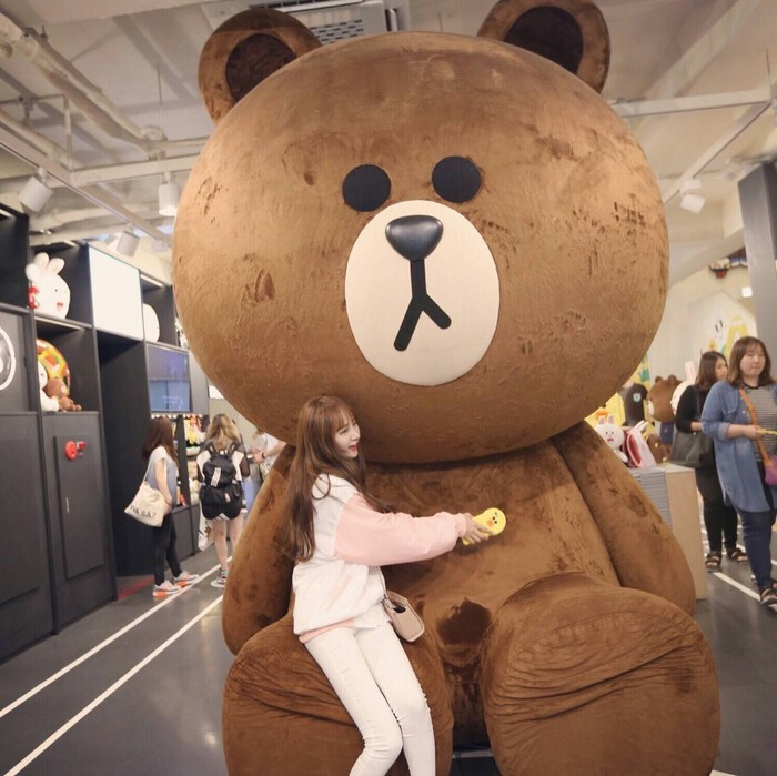 line friends 韩国布朗熊可妮兔子公仔〔头像〕〔壁纸〕〔背景〕