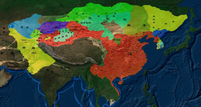 东汉疆域图