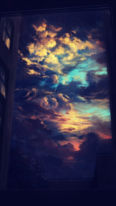 插画,风景,人物,森系,手绘,水彩,涂鸦,星空,唯美,意境,背景