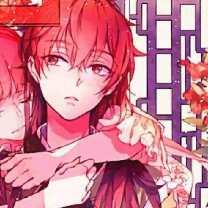 victor 动漫 情侣头像 红色 和风