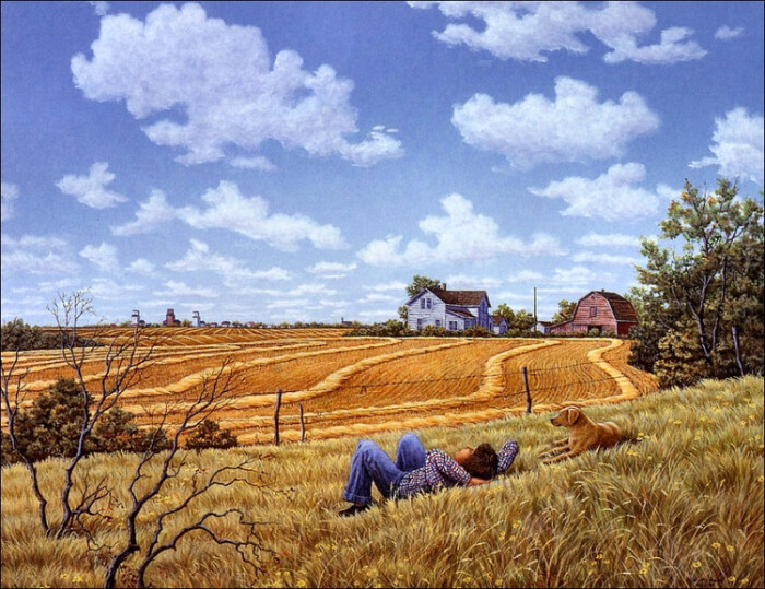 美国乡村生活绘画作品 - 观云楼主人 - e.xdm 的博客