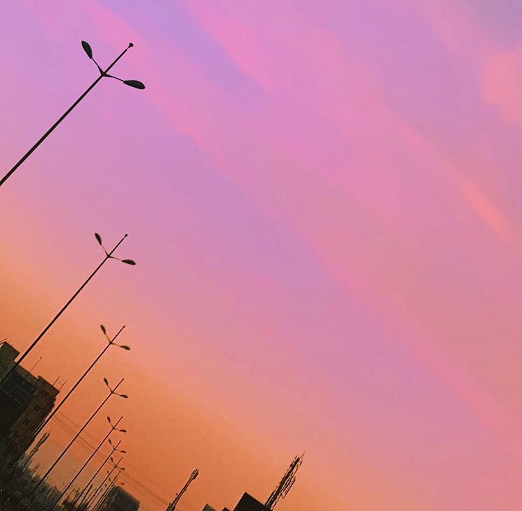 粉色天空 pink sky