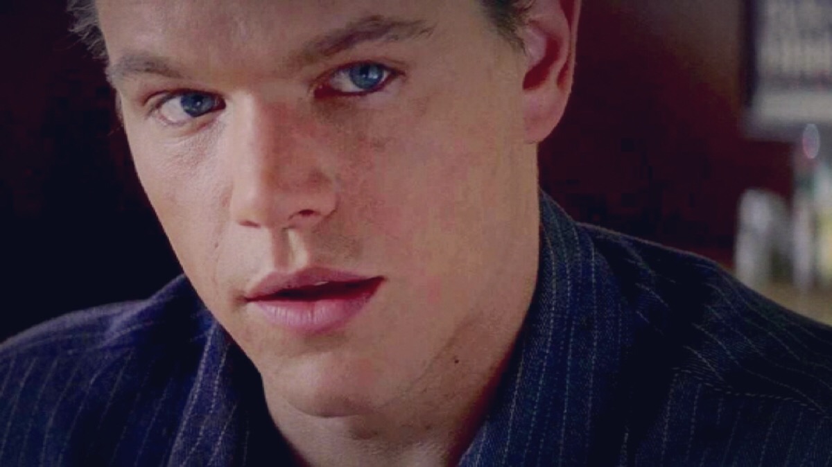 matt damon blue eyes