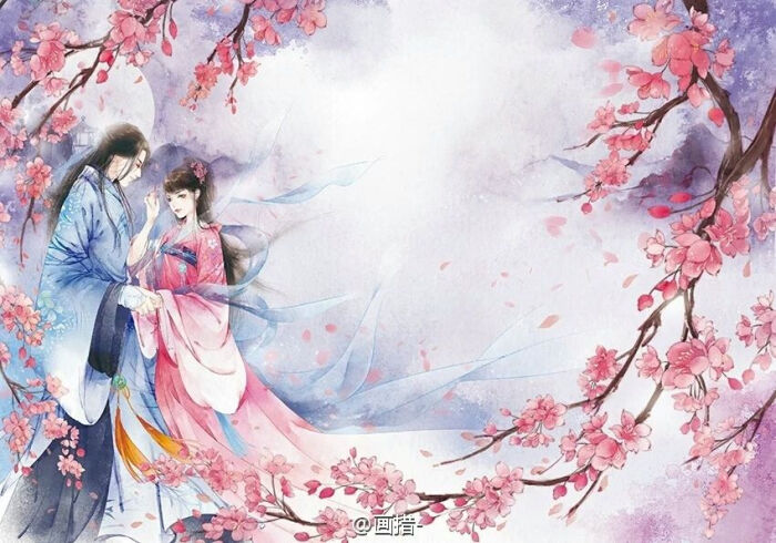 桃花三月,不及你的红颜.《古风美》