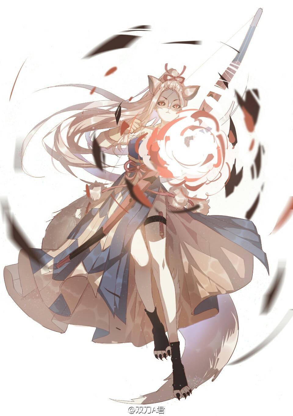 白狼 来源看水印