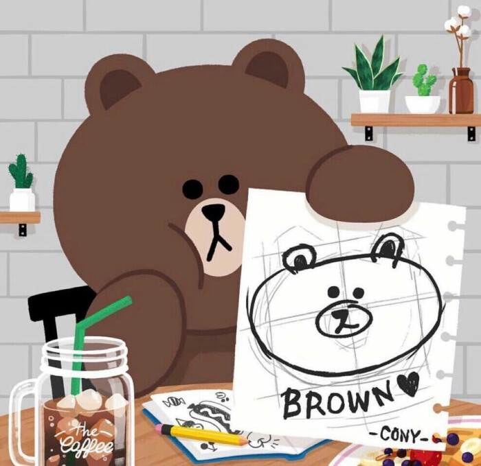 可爱布朗熊头像