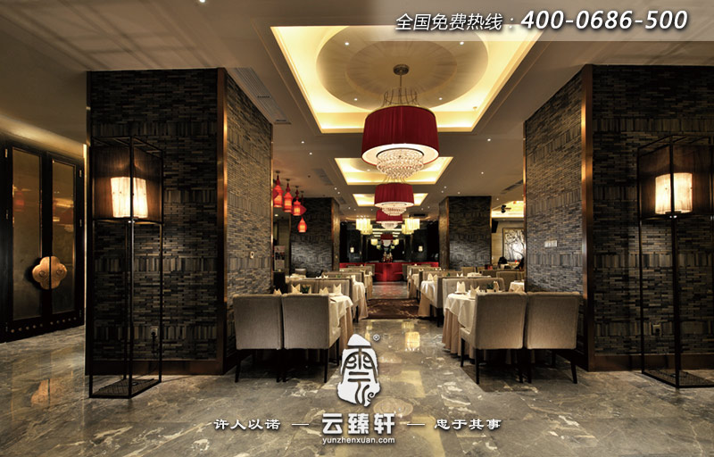 中式餐厅大厅设计图片
