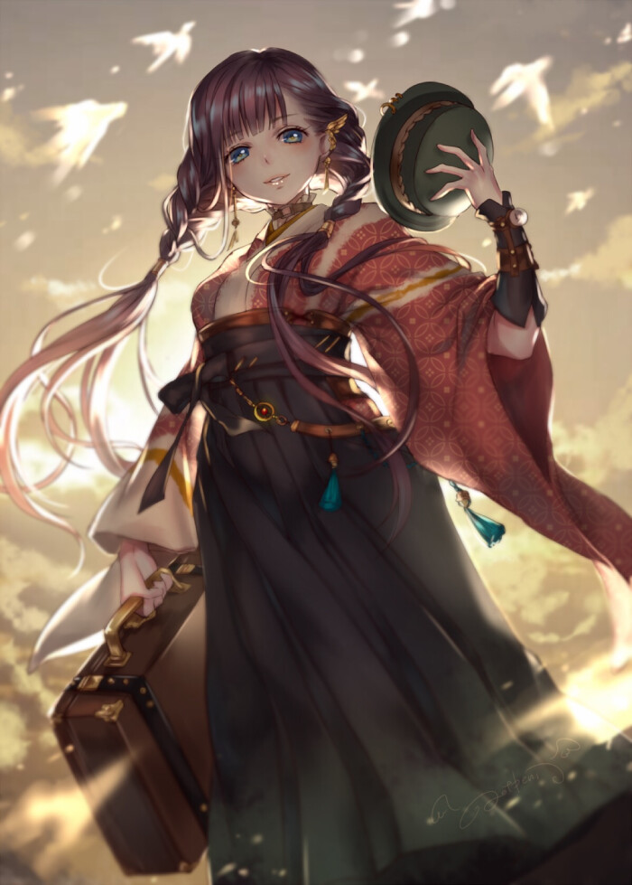 和服美人 二次元 pixiv