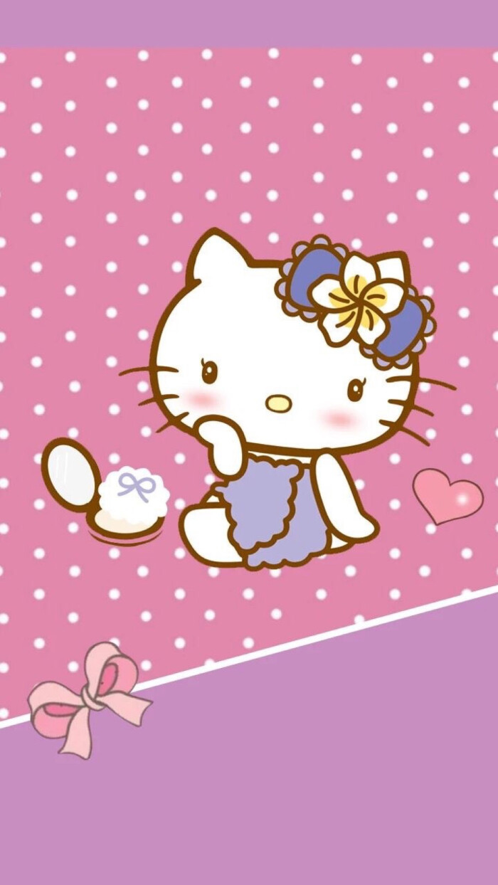 iphone 壁纸 hello kitty 凯蒂 kt猫