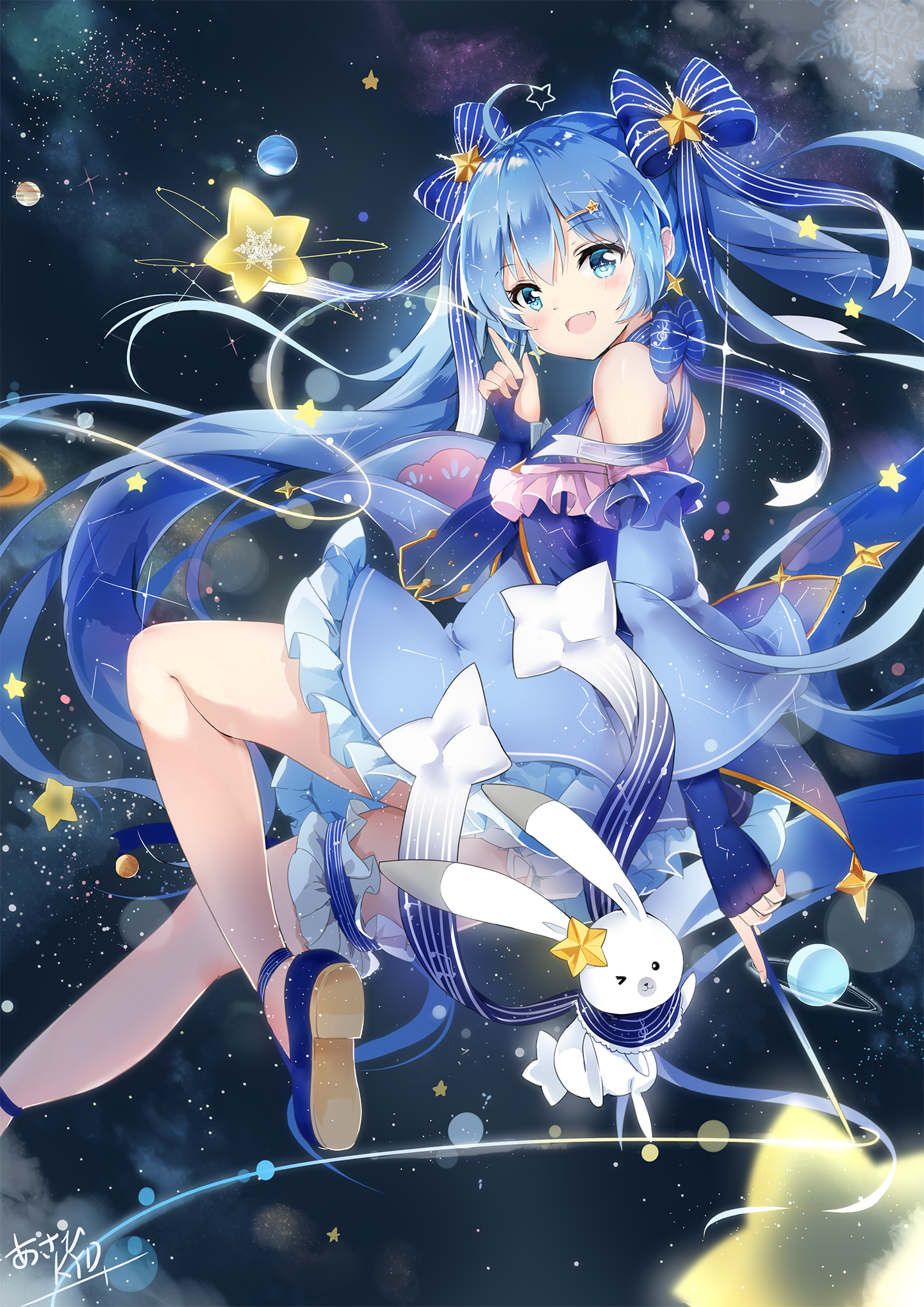 初音未来 雪未来 画师:あさひ 本作品pixiv id=61676992