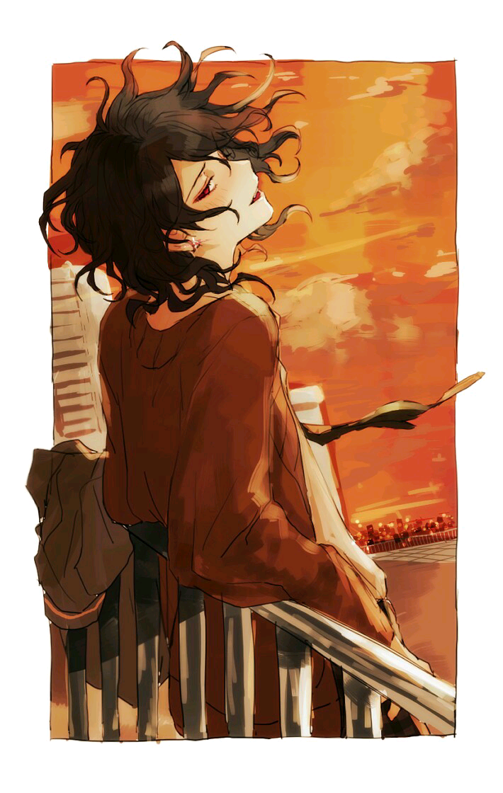 朔间零 男子 青年 和风和服 唯美 头像 壁纸 pixiv id:60402559
