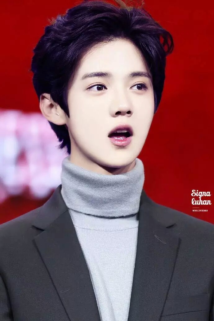 鹿晗 皮囊精致虽少年气 明眸泰然已男人香-堆糖