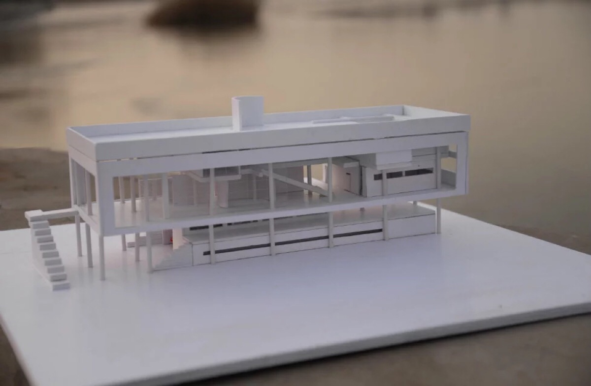 特拉尼-湖畔别墅 建模 图纸私信up主 建筑模型. 建筑模型设计作业.